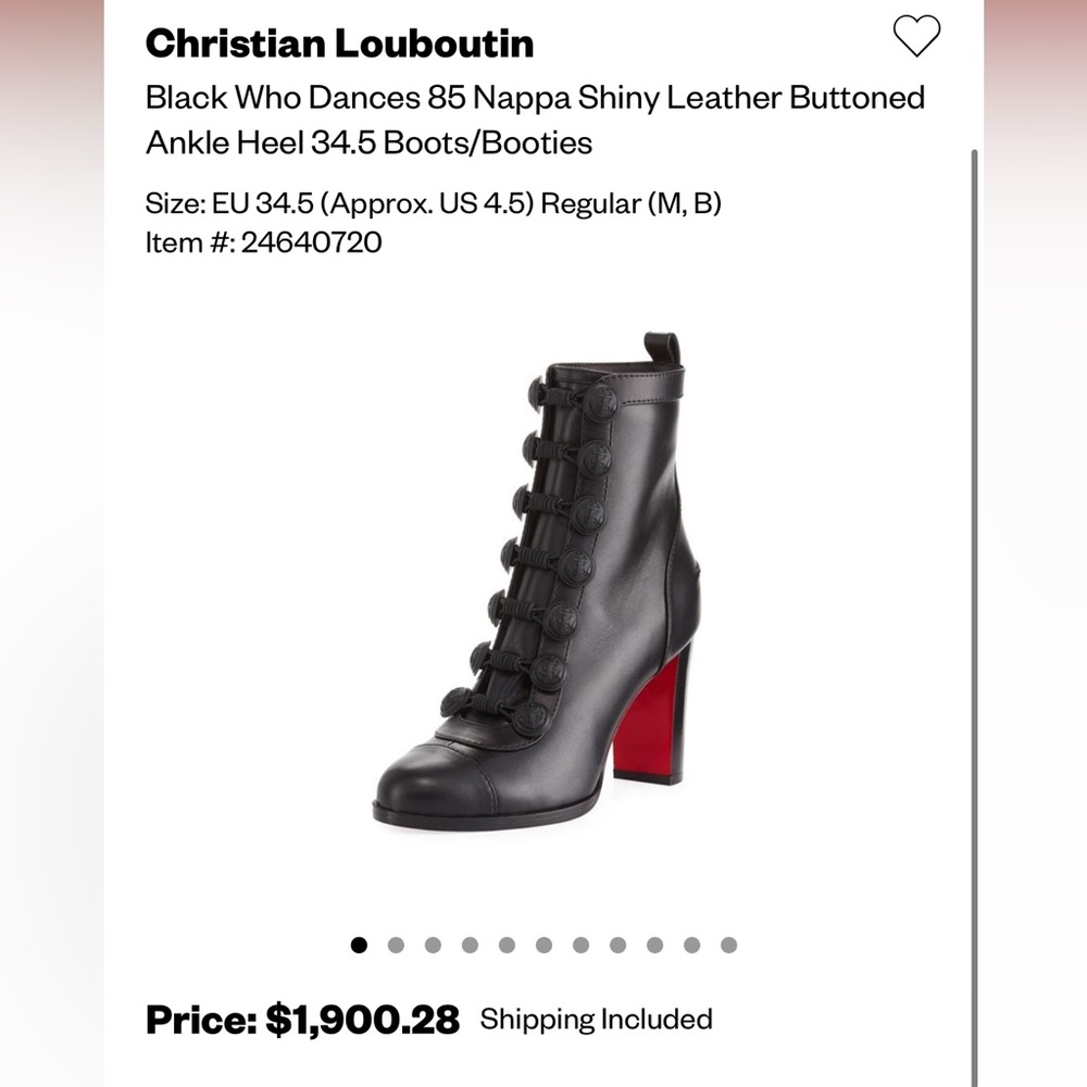 Christian Louboutin Black Boots
